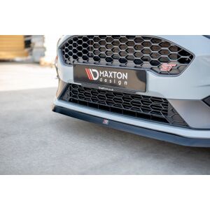 Maxton Design Front Ansatz V.6 / V6 für Ford Fiesta Mk8 ST / ST-Line schwarz Hochglanz