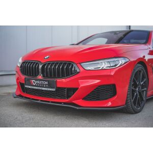 Maxton Design Front Ansatz V.1 / V1 für BMW 8 Coupe G15 / 8 Gran Coupe M Paket G16 schwarz Hochglanz