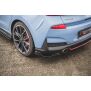 Maxton Design Heck Ansatz Flaps Diffusor V.3 / V3 für Hyundai I30 N Mk3 Hatchback schwarz Hochglanz