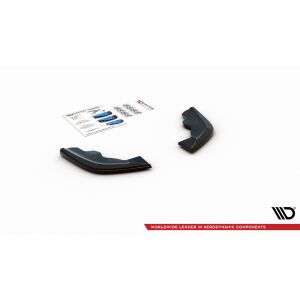 Maxton Design Heck Ansatz Flaps Diffusor V.3 / V3 für BMW 1er F40 M-Paket/ M135i schwarz Hochglanz