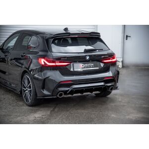 Maxton Design Heckdiffusor Ansatz V.1 / V1 für BMW 1er F40 M-Paket/ M135i schwarz Hochglanz