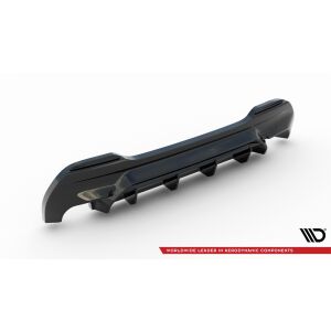 Maxton Design Heckdiffusor Ansatz V.1 / V1 für BMW 1er F40 M-Paket/ M135i schwarz Hochglanz