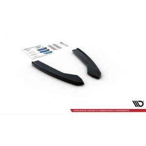 Maxton Design Heck Ansatz Flaps Diffusor für Audi S6 / A6 S-Line C7 FL schwarz Hochglanz