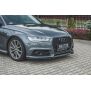 Maxton Design Front Ansatz für Audi S6 / A6 S-Line C7 FL  schwarz Hochglanz