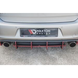 Maxton Design Robuste Racing Heckschürze V.1 / V1 für VW Golf 7 GTI