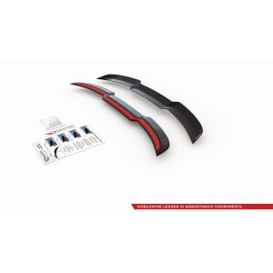 Maxton Design Spoiler CAP für Audi S6 / A6 S-Line C7 Avant schwarz matt