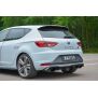 Maxton Design Heckdiffusor Ansatz für Seat Leon III Cupra schwarz Hochglanz