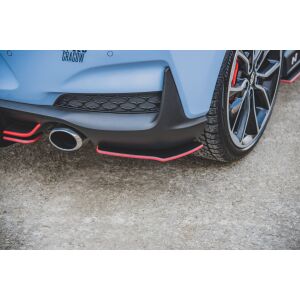 Maxton Design Robuste Racing Heck Ansatz Flaps Diffusor für Hyundai I30 N Mk3 Hatchback