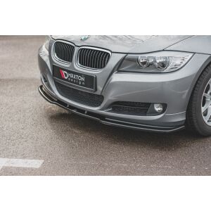 Maxton Design Front Ansatz V.2 / V2 für BMW 3er E90/E91 Facelift schwarz Hochglanz