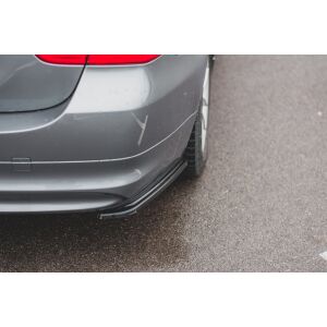 Maxton Design Heck Ansatz Flaps Diffusor für BMW 3er E91 Facelift schwarz Hochglanz