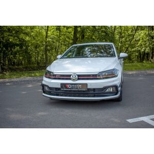 Maxton Design Front Ansatz V.4 / V4 für VW Polo GTI Mk6 schwarz Hochglanz