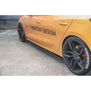 Maxton Design Robuste Racing Seitenschweller Ansatz für für Ford Focus ST / ST-Line Mk4