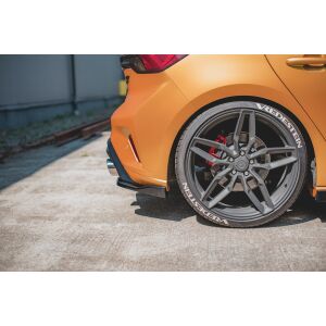 Maxton Design Heck Ansatz Flaps Diffusor V.3 / V3 für Ford Focus ST Mk4  schwarz Hochglanz