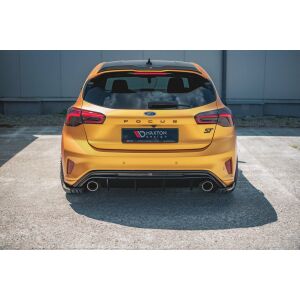 Maxton Design Heck Ansatz Flaps Diffusor V.3 / V3 für Ford Focus ST Mk4  schwarz Hochglanz