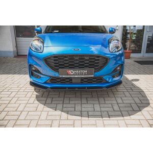 Maxton Design Front Ansatz für Ford Puma ST-Line schwarz Hochglanz