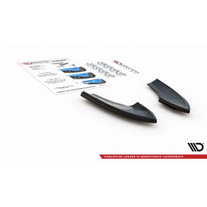 Maxton Design Heck Ansatz Flaps Diffusor für VW Golf 7 GTI TCR schwarz Hochglanz