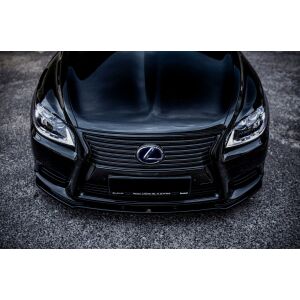 Maxton Design Front Ansatz für Lexus LS Mk4 Facelift schwarz Hochglanz