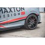 Maxton Design Robuste Racing Seitenschweller Ansatz für für + Front Stoßstangen Racing Flaps passend für Ford Fiesta Mk8 ST / ST-Line schwarz Hochglanz
