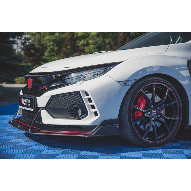 Maxton Design Robuste Racing Front Ansatz für passend für Honda Civic X Type-R