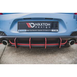 Maxton Design Robuste Racing Heckschürze V.2 / V2 für Hyundai I30 N Mk3 Hatchback