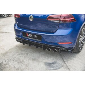 Maxton Design Robuste Racing Heckschürze für VW Golf 7 R Facelift