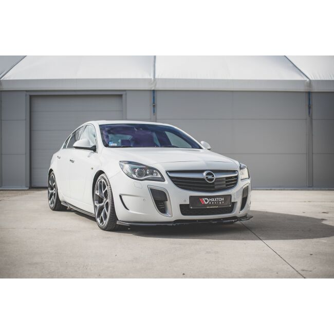 Maxton Design Front Ansatz V.1 / V1 für Opel Insignia Mk. 1 OPC Facelift schwarz Hochglanz