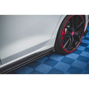 Maxton Design Seitenschweller Ansatz für Volkswagen Golf 8 GTI schwarz Hochglanz