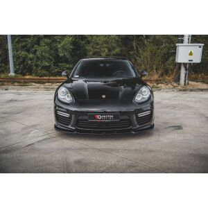 Maxton Design Front Ansatz V.1 / V1 für Porsche Panamera Turbo 970 Facelift schwarz Hochglanz