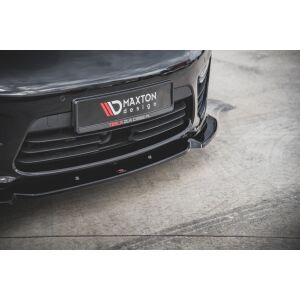 Maxton Design Front Ansatz V.1 / V1 für Porsche Panamera Turbo 970 Facelift schwarz Hochglanz