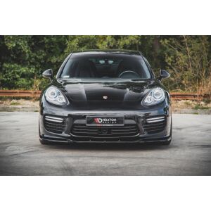 Maxton Design Front Ansatz V.2 / V2 für Porsche Panamera Turbo 970 Facelift schwarz Hochglanz