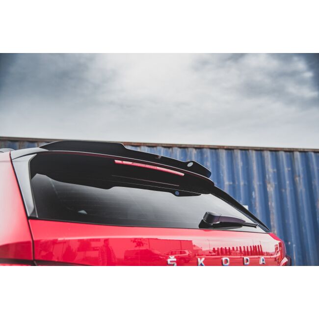 Maxton Design Spoiler CAP für Skoda Kamiq schwarz Hochglanz