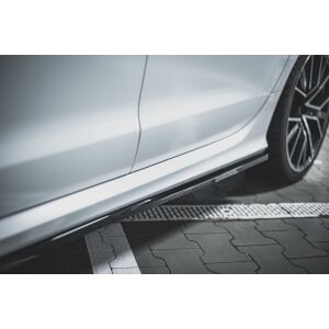 Maxton Design Seitenschweller Ansatz für V.2 / V2 für Audi RS6 C7 schwarz Hochglanz