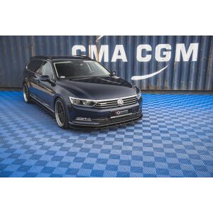 Maxton Design Front Ansatz V.1 / V1 für Volkswagen Passat B8 schwarz Hochglanz