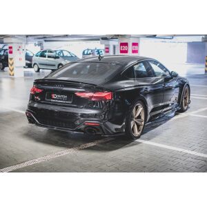 Maxton Design Seitenschweller Ansatz für Audi RS5 Sportback F5 Facelift schwarz Hochglanz