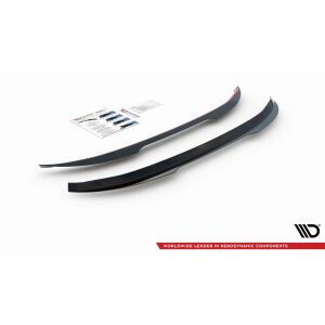 Maxton Design Spoiler CAP für Peugeot 308 SW Mk2 Facelift schwarz Hochglanz