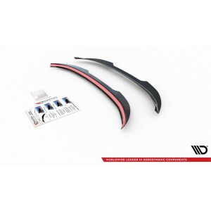 Maxton Design Spoiler CAP für Peugeot 308 SW Mk2 Facelift schwarz Hochglanz