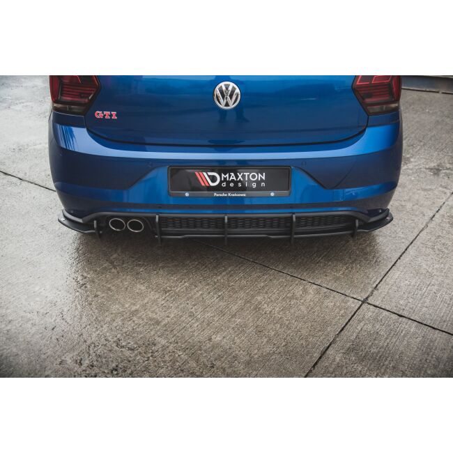 Maxton Design Robuste Racing Heckdiffusor Ansatz für Volkswagen Polo GTI Mk6