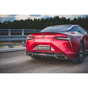 Maxton Design Heckdiffusor Ansatz für Lexus LC 500 schwarz Hochglanz