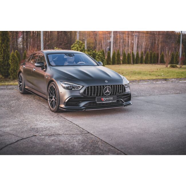 Maxton Design Front Ansatz V.2 / V2 für Mercedes-AMG GT 53 4-Door Coupe schwarz Hochglanz