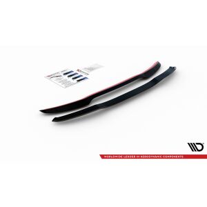 Maxton Design Spoiler CAP für Peugeot 2008 Mk2 schwarz Hochglanz