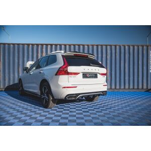 Maxton Design Spoiler CAP für Volvo XC60 Mk2 R-Design schwarz Hochglanz