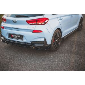 Maxton Design Heck Ansatz Flaps Diffusor +Flaps für V.7 / V7 Hyundai I30 N Mk3 Hatchback