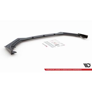 Maxton Design Robuste Racing Front Ansatz für passend +Flaps für Toyota GR Yaris Mk4 schwarz Hochglanz