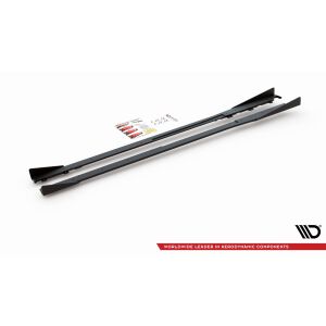 Maxton Design Robuste Racing Seitenschweller Ansatz für für + Flaps Toyota GR Yaris Mk4  schwarz Hochglanz