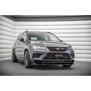 Maxton Design Front Ansatz V.2 / V2 für Cupra Ateca schwarz Hochglanz