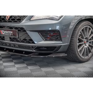 Maxton Design Front Ansatz V.2 / V2 für Cupra Ateca schwarz Hochglanz