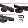 Maxton Design Heck Ansatz Flaps Diffusor V.2 / V2 für Peugeot 308 SW Mk2 Facelift schwarz Hochglanz