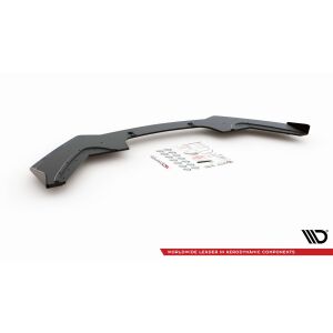 Maxton Design Robuste Racing Front Ansatz V.3 / V3 für passend +Flaps für BMW 1er F20 M-Paket Facelift / M140i  schwarz Hochglanz