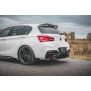 Maxton Design Robuste Racing Heck Ansatz Flaps Diffusor V.3 / V3 +Flaps für BMW 1er M140i  schwarz Hochglanz