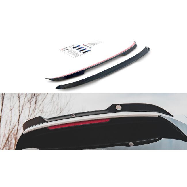 Maxton Design Spoiler CAP V.2 / V2 für Volkswagen Golf 8 GTI schwarz Hochglanz